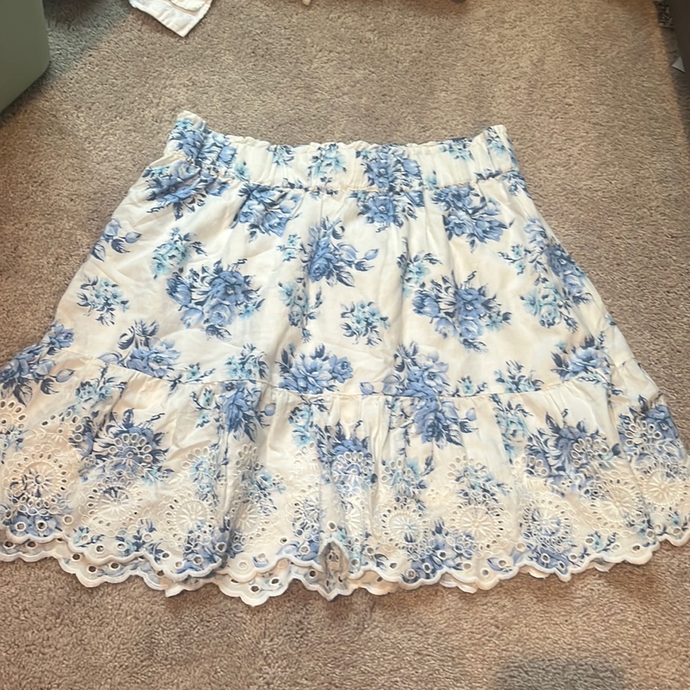 Women’s Loft Floral Skirt Size Large
